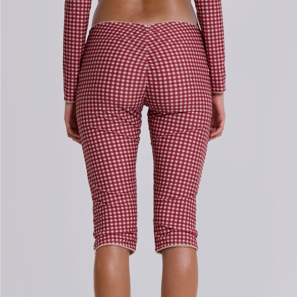 NWT Jaded London Freda Gingham Swim Capri Trousers Size 8 - Picture 2 of 8